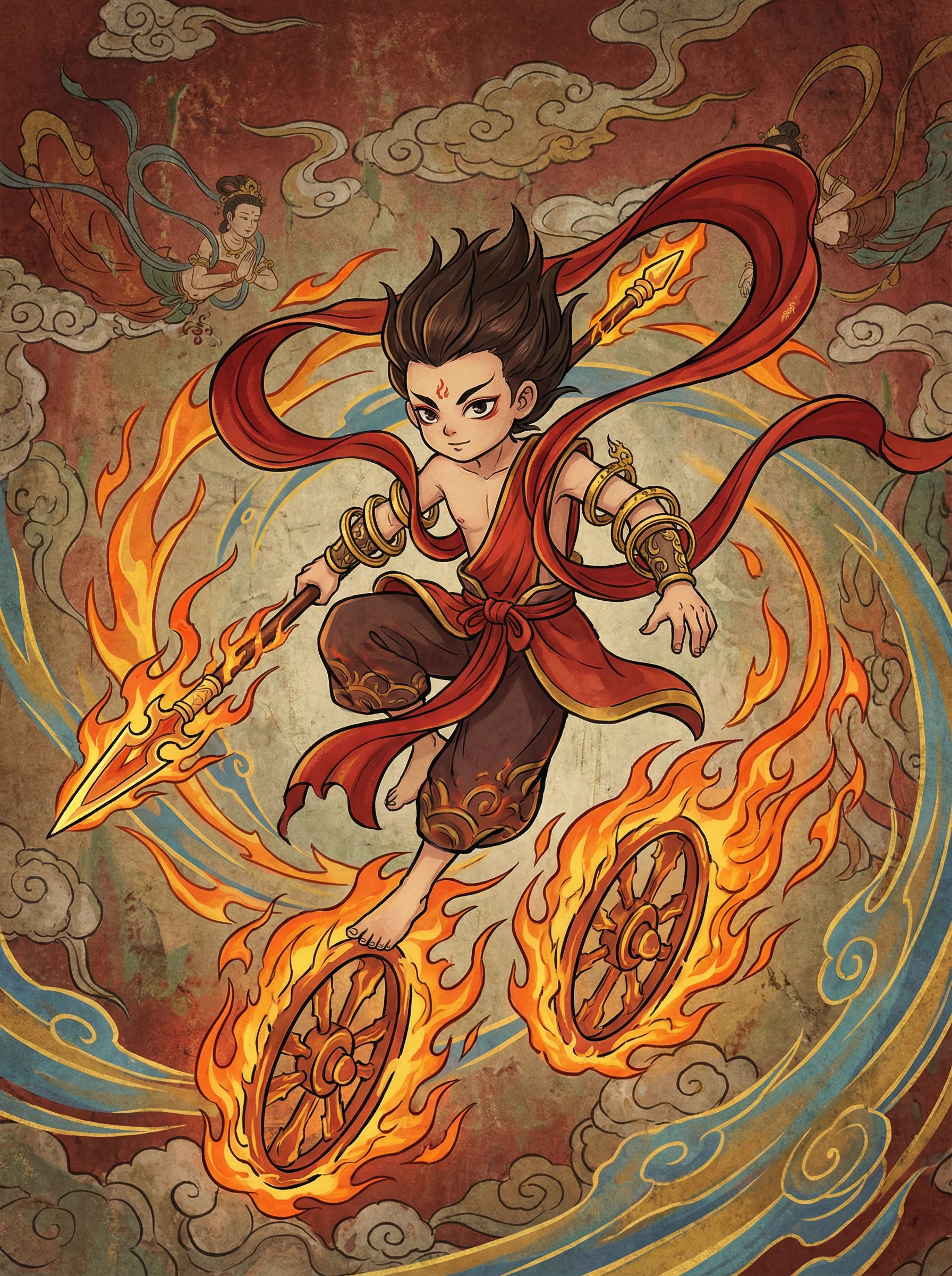 哪吒 - 女人与楮ZOZO 封神榜阐教动漫角色